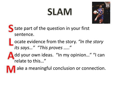 what does slam mean.